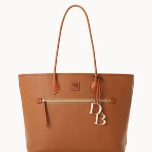 Dooney & Bourke Pebble Grain Large Tote in Tan (Caramel)